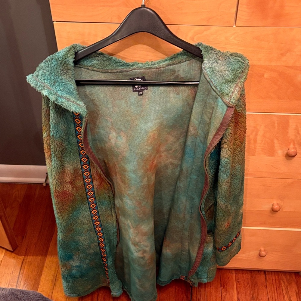 Women's Teal and Brown Jacket